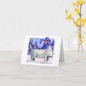 『アウト・オン・ザ・タウン』 - ノートカード (黄色い花)