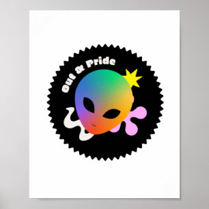 アウト&プライド。LGBT+プライド ポスター