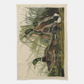 アウドゥボンの鳥のアメリカのマラード・ダック キッチンタオル (縦)