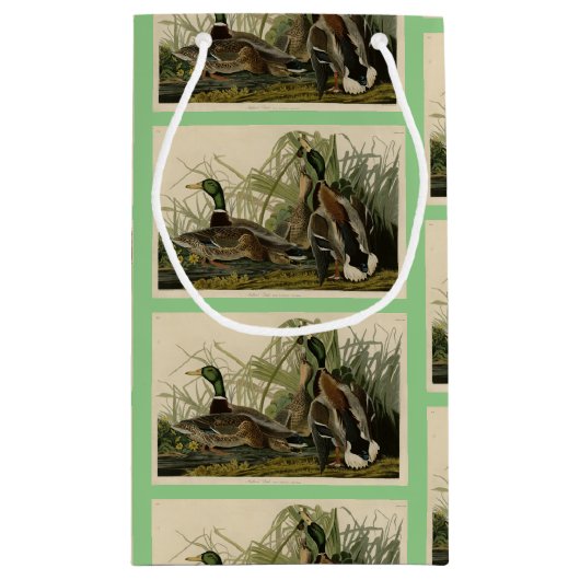 アウドゥボンの鳥のアメリカのマラード・ダック スモールペーパーバッグ (裏面)