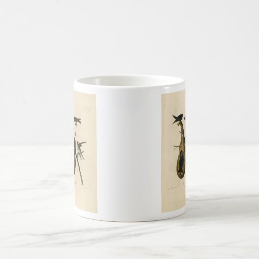 アウドゥボンの鳥のアメリカ産の紫のマーティン コーヒーマグカップ (中央)