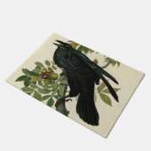 アウドゥボンレイヴン鳥クラシックのアートワーク ドアマット (アングル)