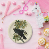 アウドゥボンレイヴン鳥クラシックのアートワーク ペーパープレート (パーティー)