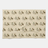 アウドゥボン・バーズ・オブ・アメリカの木のツグミ キッチンタオル (横)