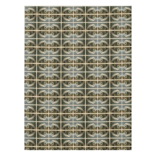 アウドゥボン・素晴らしバード・オブ・アメリカ、ホワイトヘロン テーブルクロス (正面)