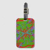 アウドソングリーン ラゲッジタグ (正面縦)