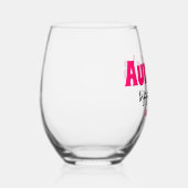 アウパーソナライズされたンティのシッピーカップ ステムなしワイングラス (右)