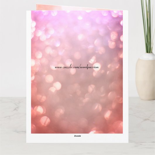 アウパーソナライズされたンティ誕生日 カード (裏面)