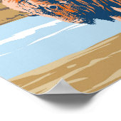 アウラヴィックナショナルパークカナダムスクオックスヴィンテージ ポスター (角)