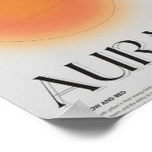 アウラ黄色と赤 ポスター (角)