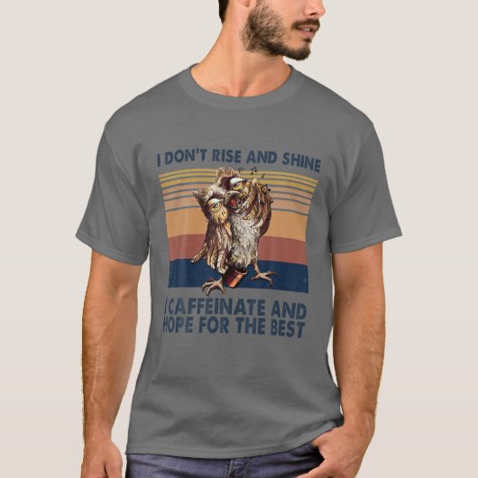 アウルおもしろいコーヒー好きことわざ Tシャツ (正面)