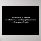 アウレリウス宇宙は変化引用文 ポスター (正面)