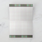 アウレ族一族プレイドスコティッシュキルトタータンチェック サンキューカード (内部)