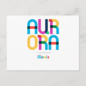 アウロラ・イリノイ中世紀半ポップ・アートのばアート ポストカード (正面)