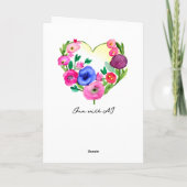 アウンティへの最高のハッピーバースデー カード (裏面)