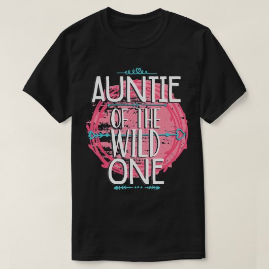 アウンティオブザワイルドワンガールファミリーマチ Tシャツ (デザイン正面)