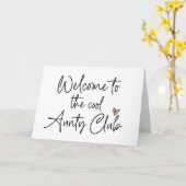 アウンティクールクラブ新生児妊娠の発表 カード (黄色い花)