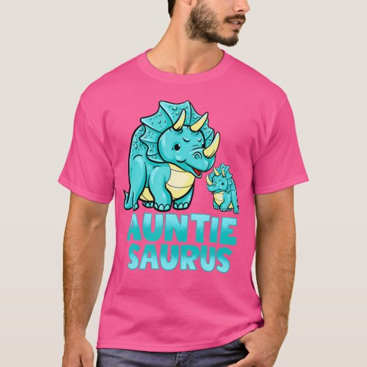 アウンティサウルスおもしろい恐竜アウンティエザウルス Tシャツ (正面)