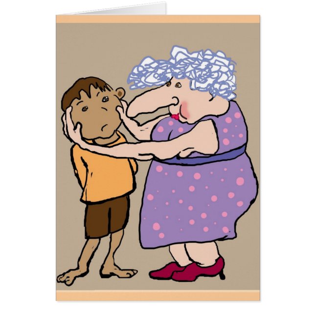 アウンティドットからの頬のピンチ (正面)