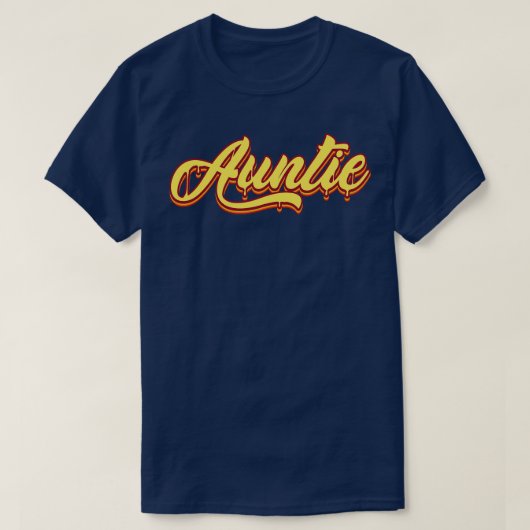 アウンティドリップ文字 Tシャツ (デザイン正面)
