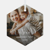 アウンティーズ初めてのクリスマスガラスオーナメント ガラスオーナメント (裏面)