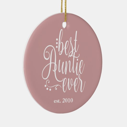 アウンテ最高のエバーマウヴ セラミックオーナメント (右)