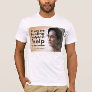 アウン・サン・スー・チーの引用文 Tシャツ