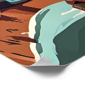 アウーマン観光客インヴェネツィアプリント ポスター (角)