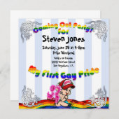 アウ来トパーティー第1ゲイプライド招待状 招待状 (正面/裏面)