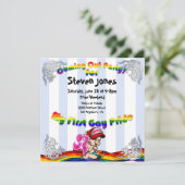 アウ来トパーティー第1ゲイプライド招待状 招待状 (スタンド正面)