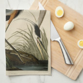 アウ素晴らしドゥボンのアメリカ鳥のブルーヘロン キッチンタオル (四つ折り)