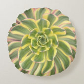 アエオニウム属の「日が差すこと」の水気が多い装飾用クッション ラウンドクッション (正面)