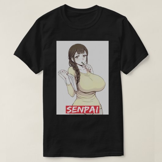 アエガオ先輩1 Tシャツ (デザイン正面)