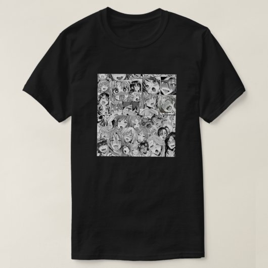 アエガオ大沢アニメ垂れ下がるアニメWeeb Lo Tシャツ (デザイン正面)