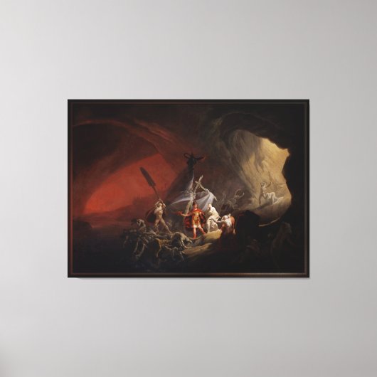 アエネースとシビルの古いマスターズの複製 キャンバスプリント (正面)