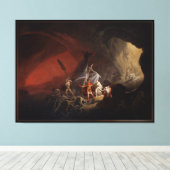 アエネースとシビルの古いマスターズの複製 キャンバスプリント (インサイチュ (ウッドフロア))