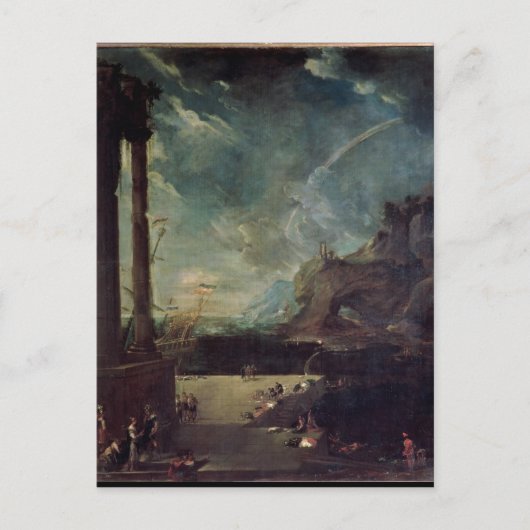 アエネースのカルタゴからの出国 ポストカード (正面)