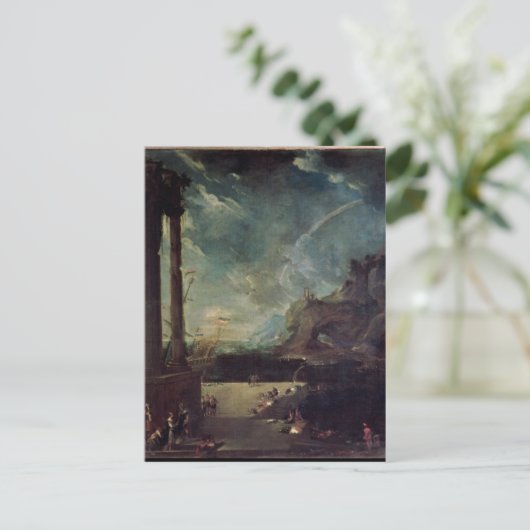 アエネースのカルタゴからの出国 ポストカード (スタンド正面)