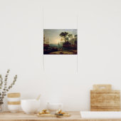 アエネースの到着イタリア,夜明け ポスター (キッチン)