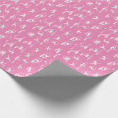 アエリアリストエアリアルシルクライラシルエットピンク ラッピングペーパー (角)