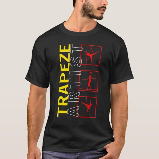 アエリアリストサーカスTrapezeアーティス飛んでいるトAcrobat Ae Tシャツ (正面)