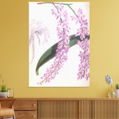 アエリーズロビィヴィンテージ薄紫リンデニアオーキッド キャンバスプリント (インサイチュ (リビング))