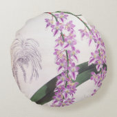 アエリーズロビィヴィンテージ薄紫リンデニアオーキッド ラウンドクッション (裏面)