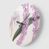 アエリーズロビィヴィンテージ薄紫リンデニアオーキッド ラージ壁時計 (傾斜)