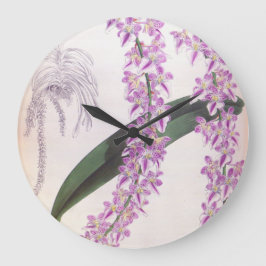 アエリーズロビィヴィンテージ薄紫リンデニアオーキッド ラージ壁時計