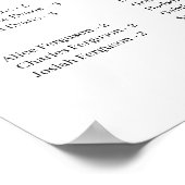 アエレガントパ結婚ラフ座席表ポスター ポスター (角)