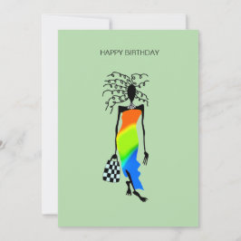 アエレガントフ人スタイリッシュ誕生日 カード