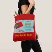 アエロフロートチケット トートバッグ (クローズアップ)