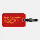 アエロフロートチケット ラゲッジタグ (裏面横)