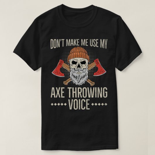 アエ投げ引用文のハチェット投げ Tシャツ (デザイン正面)